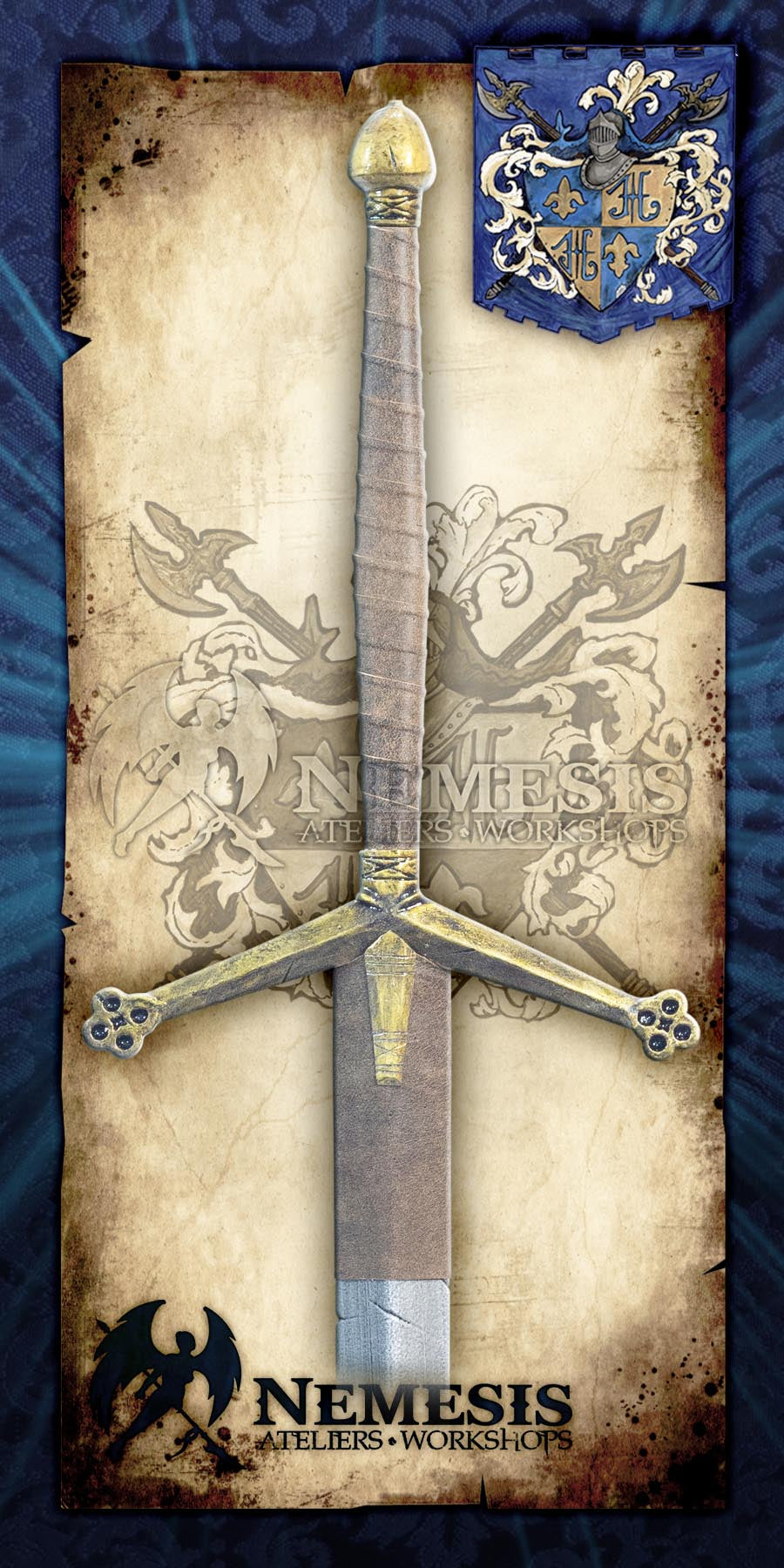 最終値下げ★展示品★希少★SpeaR Claymore-Paychedelic★ Honshu Historic Forge Claymore with Scabbard - Kult of Athena